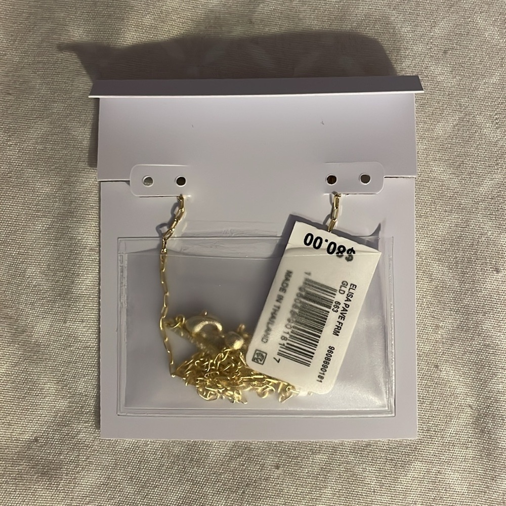 kendra scott elisa pave frame pink opalescent resin gold short pendant necklace - Picture 3 of 3